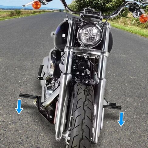 Passenger Foot Peg Rear Crash Bars Chrome Compatible with 2018-2024 Harley Softail Street Bob Low Rider Heritage Softail Classic in Saudi Arabia