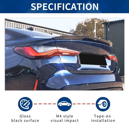 سبويلر من ألياف الكربون I4 G26 متوافق مع (2021-2024) 4-Series G26 / I4 4-Door Gran Coupe in Kuwait