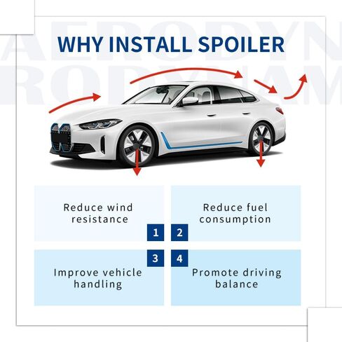سبويلر من ألياف الكربون I4 G26 متوافق مع (2021-2024) 4-Series G26 / I4 4-Door Gran Coupe in Kuwait