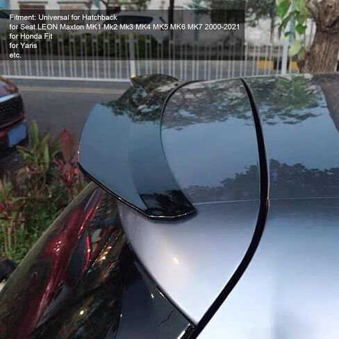 KIMISS Rear Roof Spoiler, Hatchback Car Universal Rear Roof Spoiler Wing Trunk Tail Replacement for MK1 Mk2 Mk3 MK4 MK5 MK6 MK7 2000-2021 in Saudi Arabia