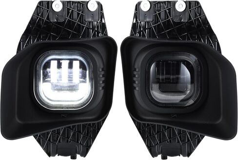 مصابيح ضباب LED مع مصابيح تشغيل نهارية لفورد 2011 2012 2013 2014 2015 2016 F250 F350 F450 F550 مجموعة مصابيح الضباب OEM مصد القيادة ترقية مصباح الضباب لفورد F250 11-16 in Kuwait