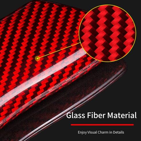 Key Fob Cover Compatible with Lexus,Real Carbon Fiber Key Fob Protector Fits for Lexus GX460 LC500 LS500 RZ450 RX350 ES350 NX 2018-2023 Remote Key Case,Red in Saudi Arabia