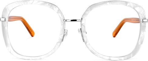 VOOGLAM Oversize Square Blue Light Blocking Glasses for Women Anti UV Eyestrain Eyewear Caroline in Saudi Arabia