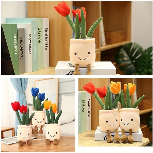 XZJMY 1Pack Succulents Plush Toy,Potted Plant Stuffed Plush Pillow Decoration,Cute Plants Plush Toy, Plush Toy Gift for Kids Girls (Khaki,Succulents) in Saudi Arabia