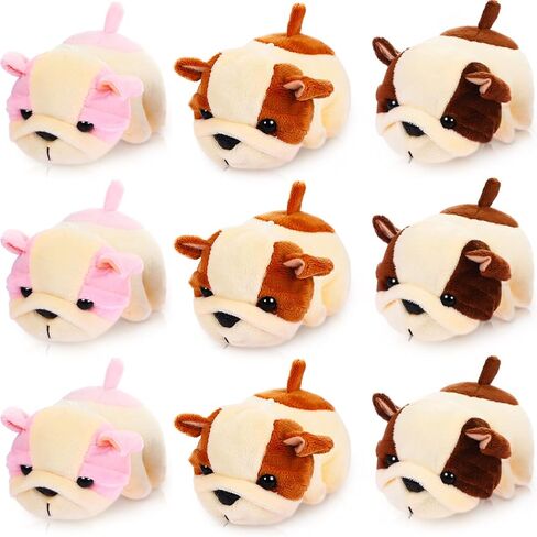 Sumind 9 Pcs Mini Plush Dog Stuffed Animals Bulk Dog Plush Party Favors for Easter Goodie Bag Fillers Baby Show Birthday(Curly Puppy) in Saudi Arabia