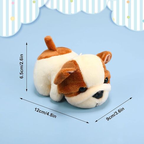 Sumind 9 Pcs Mini Plush Dog Stuffed Animals Bulk Dog Plush Party Favors for Easter Goodie Bag Fillers Baby Show Birthday(Curly Puppy) in Saudi Arabia