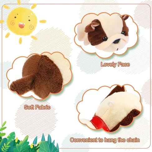 Sumind 9 Pcs Mini Plush Dog Stuffed Animals Bulk Dog Plush Party Favors for Easter Goodie Bag Fillers Baby Show Birthday(Curly Puppy) in Saudi Arabia