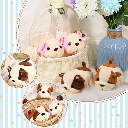 Sumind 9 Pcs Mini Plush Dog Stuffed Animals Bulk Dog Plush Party Favors for Easter Goodie Bag Fillers Baby Show Birthday(Curly Puppy) in Saudi Arabia