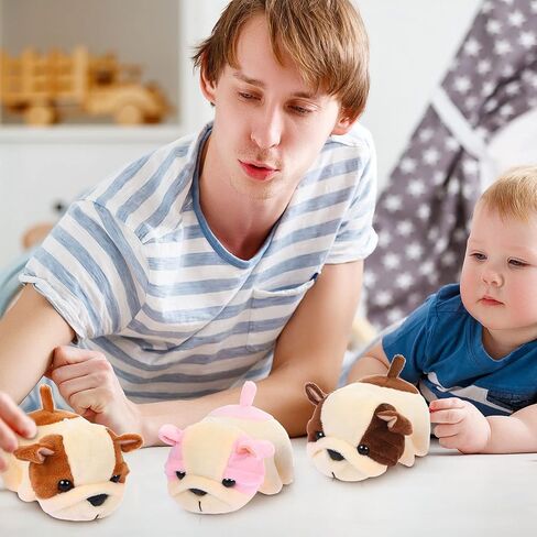 Sumind 9 Pcs Mini Plush Dog Stuffed Animals Bulk Dog Plush Party Favors for Easter Goodie Bag Fillers Baby Show Birthday(Curly Puppy) in Saudi Arabia