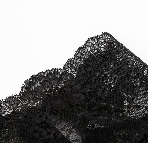 Lace Black Full Face Mask Sexy Fully Hollowed Perspective Mesh Headwear Women Private Masquerade Ball Party Holiday Party Outfits (black) in Saudi Arabia