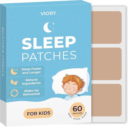 VIORY 60 Sleep Patches for Kids Extra Strength - Fast Acting, 100% Natural Ingredients, Skin-Friendly & Easy to Apply Sleep Stickers for Boys in Saudi Arabia