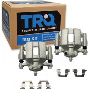 TRQ Rear Disc Brake Caliper Pair Set Compatible with 2003-2005 Nissan 350Z / 2003-2005 Infiniti G35 / 2003-2007 Nissan Murano / 2004-2009 Nissan Quest