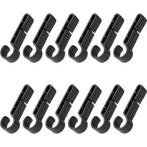 12 Pcs Hard Hat Light Clips LED Light Helmet Clips for headlamp Headlamp Hook Easily Mount Headlamp on Narrow-Edged Helmet Anti-Slip Stable Helmet Light Clips for Headlamp