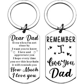 Fathers Day Gift From Kids Son Daughter Dad Keychain Jewelry Dad Birthday Gift Ideas Father's Day Gifts Remember I Love You Dad Christmas in Saudi Arabia