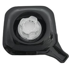CRANDDI Replacement Lid with Filler Cap for Blender K90 and K95, Surrounded with Rubber Gasket, Plastic Lid and center cap, Black, L6"xW6"xH2"