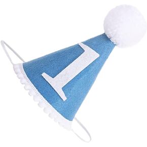 Blue Headband 1st Birthday Hat Kids Headband Infant Headbands First Birthday Cone Hat First Birthday Party Supplies Birthday Party Hat Prop 1st Birthday Party Hat Party Headwear
