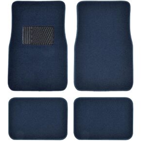 Blue Universal Fit Car Floor Mats Interior Liners for Auto Van Truck SUV, Heavy Duty All Weather Protection