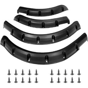 10L0L Golf Cart Front Rear Fender Flares for Club Car DS 1993-up, with Stainless Steel Screws, Set of 4(Not fit modified models)