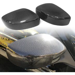 Mirror Cap Covers Fits for 2008-2015 Infiniti G37 G25 Q40 Q60 Sedan Coupe Convertible Real Carbon Fiber Rearview Caps Add-on Type