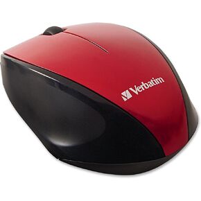 Verbatim Wireless Multi-Trac Mouse 2.4GHz with Nano Receiver - Ergonomic, Blue LED, Portable Mouse for Mac and Windows - Black (97992), 1 Count (Pack of 1)