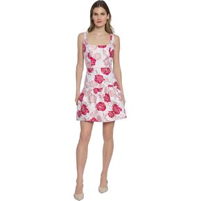 Donna Morgan Sleeveless Tiered Skirt Square Neck Cocktail Dresses for Women in Kuwait