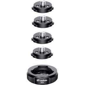 Leofoto QS-50K 50mm Quick Link Set w 4 X Q50 QR Plates, Tripod Ball Head Quick Release Mount System 3/8"