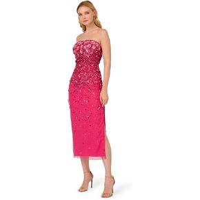 Adrianna Papell Women's Beaded Strapless Gown