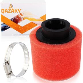 Universal 42mm 1.65inch Red Double Foam Pod Performance Filter Cleaner for 125cc 150cc 200cc 250cc GY6 Motorcycle ATV Scooter Quad Go Kart Moped Pit Dirt Bike Yamaha PZ24 PZ30 41mm 43mm
