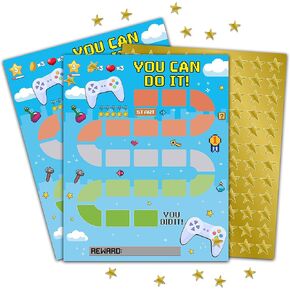 Video Game Reward Chart, Gamer Behavior Chart for Boys, Toddler Daily Chore Chart, Kids Routine Sticker Chart, You Can Do It Incentive Chart, Toddler Homework Assignment & Attendance Chart -02 in Kuwait