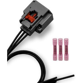 Waterproof 3 Wire Electrical Pigtail Connector Replace 645-943 Fit for Dodge Ram 1500 2500 3500 Durango Charger Challenger Jeep Grand Cherokee Compass 2009-2018, Male Connector With Female Terminals