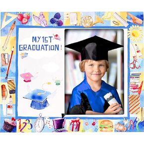 Kindergarten Graduation Gifts, 2 Packs Preschool Graduation Picture Frame Kindergarten Graduation Decorations Kindergarten Graduation Gifts First Graduation Keepsake Gift Holds 3.3 X 4.9" Photo