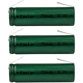 Kastar 3 Pcs Li-ion 3.7V Battery Replacement for Andean D8 Hair Clippers and Andis #17150 Profoil Titanium Foil Shaver Lithium Cordless