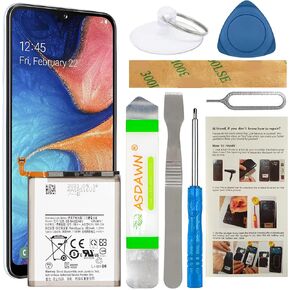EB-BA202ABU Battery 3000mAh for Samsung Galaxy A10e SM-A102U SM-A102U1, Galaxy A20e SM-A202F/DS, Galaxy A20e Dual SIM SM-A202F Replacement with Repair Tools + Installation Instruction