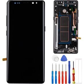 TFT Digital Display Compatible with Samsung Galaxy Note 8 SM-N950F SM-N950U SM-N9500 6.3" LCD Display Touch Screen Assembly with Tools Fingerprint not Supported（with Frame）