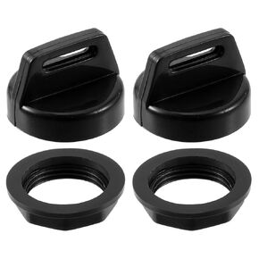 X AUTOHAUX 2 Set UTV ATV Ignition Key Cover Cap 5433534 5431964 with Cap Nut for Polaris for Ranger Brutus RZR General ACE Sportsman Scrambler Trail Boss Trail Blazer Magnum Xpress Yellow