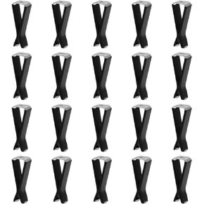 20 Pcs Square Head Car Vent Clips with Box, Air Freshener Clips for Office Home Car Air Conditioner Outlet, Black