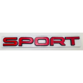 1 PCS New 3D Alloy Sports Emblem Decal Replacement Nameplate Letters Badge (Silver Black)