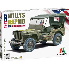 イタレリ(ITALERI) 3635 Willys Jeep MB 80th Anniversary 1:24 Model Kit