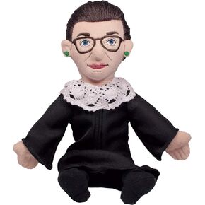 The Unemployed Philosophers Guild Ruth Bader Ginsburg Doll - 11" Soft Stuffed Plush Little Thinker