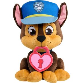 Just Play Paw Patrol Lots of Love Large 12-inch Plush Chase Stuffed Animal, Soft Puppy Plushie, Kids Toys for Ages 3 Up