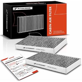 A-Premium 2-PC Cabin Air Filter with Activated Carbon Compatible with Jeep Liberty 2008-2012 & Dodge Nitro 2007-2011