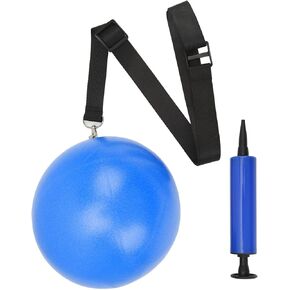 Swing Trainer Ball, Adjustable Lanyard Aid Ball, Golf Ball Tracker, Tour Striker Ball, Inflatable Smart Swing Balls, Swing Trainer with Air Pump, Swing Trainer Posture Practice for Kids Adult(Blue)
