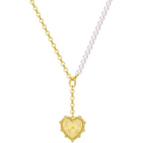 CLASSYZINT 18K Gold Plated Coin Lion Head Pendant Necklace Chunky Paperclip Choker Necklace For Gifts On Birthday Holidays For Women Girls…