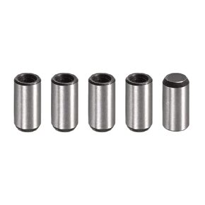 uxcell M6 Internal Thread Dowel Pin 5pcs 10x20mm Chamfering Flat Carbon Steel Cylindrical Pin Bed Bookshelf Metal Devices Industrial Pins