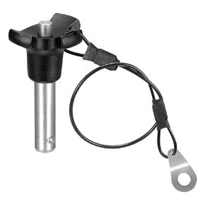 uxcell Ball Locking Pins with Button Handle, 304 Stainless Steel Triangular Cap Push-Button Quick Release Pin with 24.5cm Rope (10mm-20mm)