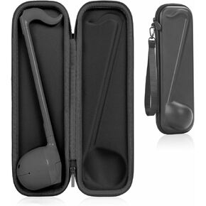 Carrying Hard Case Compatible for Otamatone Japanese Electronic Musical Instrument, Portable Synthesizer Designed for Otamatone Music Toy Storage Bag with Hand Strap, (Black,Case Only…)