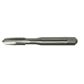 Greenfield Threading 330183 H2-Limit 2-Straight Flute Plug Low Shear Spiral Point Tap, 1/4" - 20 UNC, HSS, Uncoated (Bright) Coating, Right Cut