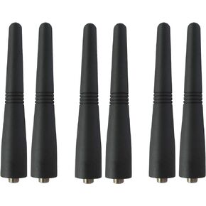 6 x UHF 403-470MHz Two-Way Radio Stubby Antenna 3.5 inch for Motorola Walkie Talkie HT1250 HT750 CP200 GP300 GP380 PR400 SP50 SP21 MU11C MU21CV MU22CV…