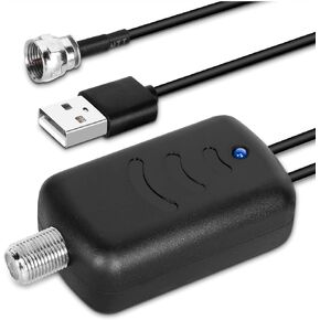 Upgraded Amplified HD Digital TV Antenna Long 350+ Miles Range - Support 4K 1080p for Samsung Tv Model un32eh4003 - Indoor Smart Switch Amplifier Signal Booster - Extra Long HDTV Cable/AC Adapter