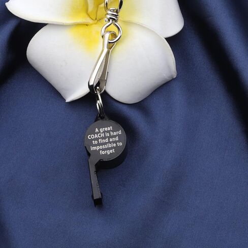 FAADBUK Coach Whistles Two Sides A Great Coach is Hard to Find and Impossible to Forget Whistles with Lanyard Thank You Gifts for Coaches Referees Officials in Saudi Arabia